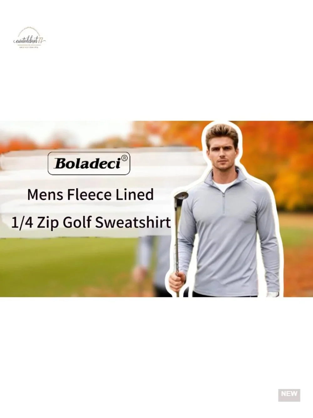 Men's Quarter Zip Pullover Fleece Lined Long Sleeve Golf Shirt Lightweight